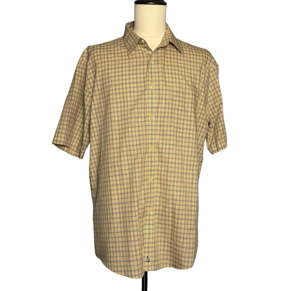 NORDSTROM Smartcare Plaid Button Down Shirt XL Cotton EUC!